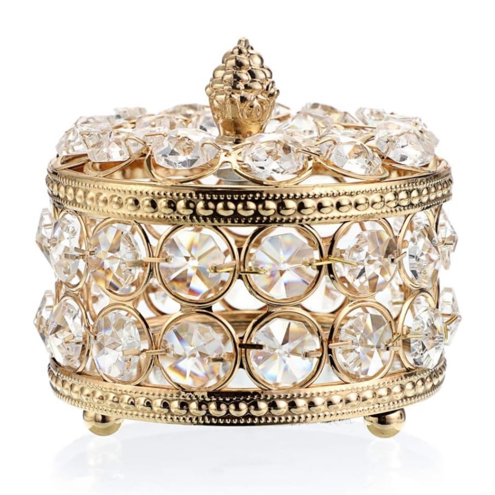 Crystal Mirrored Jewelry Box